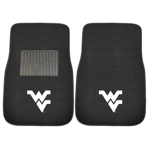 West Virginia University 2-pc Embroidered Car Mat Set