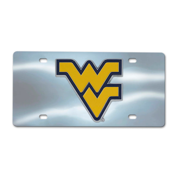 West Virginia University Chrome Diecast License Plate