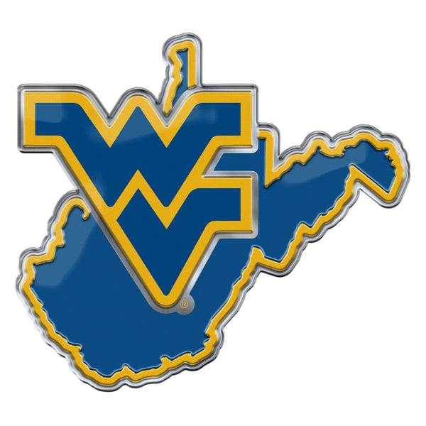 West Virginia University Embossed Color Emblem2