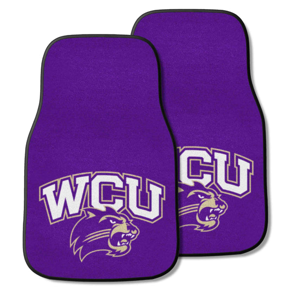 Western Carolina University 2-pc Carpet Car Mat Set
